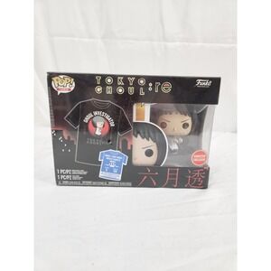 Funko Pop Tees Tokyo Ghoul re Toru Mutsuki GameStop Exclusive Figure Shirt Small